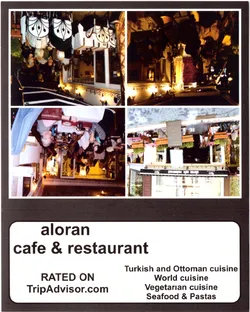 Carte de visite recto - restaurant Aloran